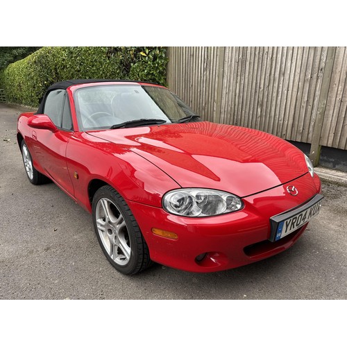 23 - 2004 Mazda MX-5
Registration YR04 KUX
Chassis number JMZNB18P600401784
Red with a black leather inte...