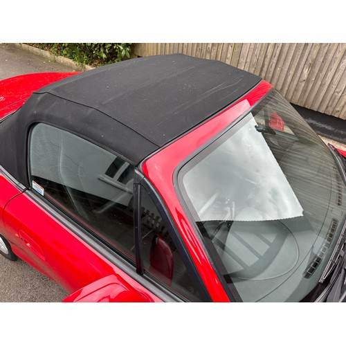 23 - 2004 Mazda MX-5
Registration YR04 KUX
Chassis number JMZNB18P600401784
Red with a black leather inte...