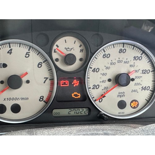 23 - 2004 Mazda MX-5
Registration YR04 KUX
Chassis number JMZNB18P600401784
Red with a black leather inte...