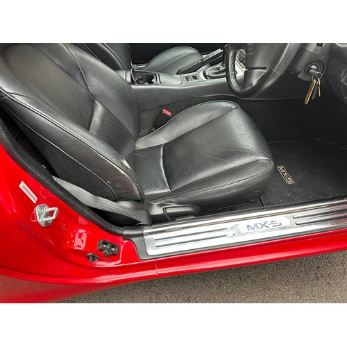 23 - 2004 Mazda MX-5
Registration YR04 KUX
Chassis number JMZNB18P600401784
Red with a black leather inte...