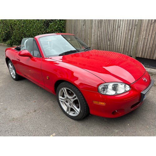 23 - 2004 Mazda MX-5
Registration YR04 KUX
Chassis number JMZNB18P600401784
Red with a black leather inte...