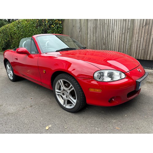 23 - 2004 Mazda MX-5
Registration YR04 KUX
Chassis number JMZNB18P600401784
Red with a black leather inte...