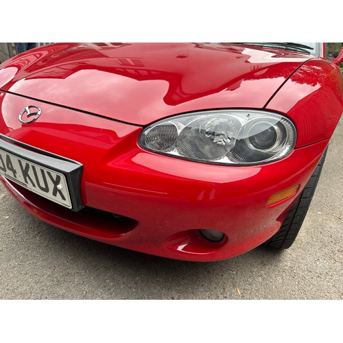 23 - 2004 Mazda MX-5
Registration YR04 KUX
Chassis number JMZNB18P600401784
Red with a black leather inte...