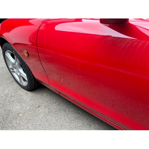 23 - 2004 Mazda MX-5
Registration YR04 KUX
Chassis number JMZNB18P600401784
Red with a black leather inte...