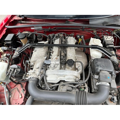 23 - 2004 Mazda MX-5
Registration YR04 KUX
Chassis number JMZNB18P600401784
Red with a black leather inte...