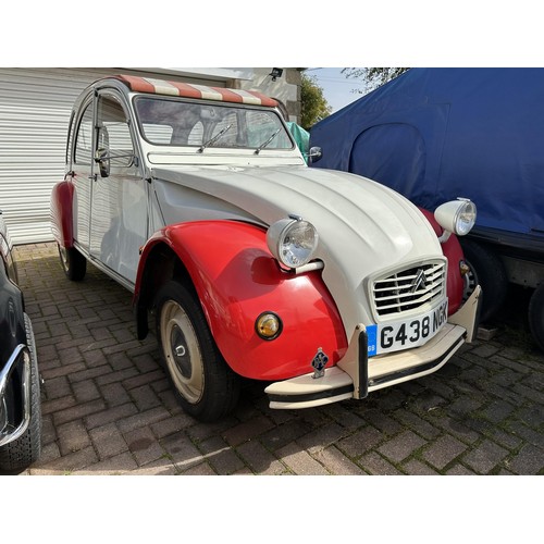 28 - 1990 Citroen 2CV6 Special
Registration number G438 NGK
Chassis number VF7AZKA00KA366225
Engine numbe...