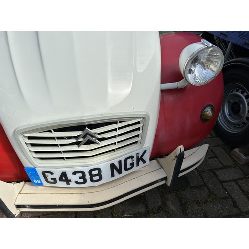 28 - 1990 Citroen 2CV6 Special
Registration number G438 NGK
Chassis number VF7AZKA00KA366225
Engine numbe...