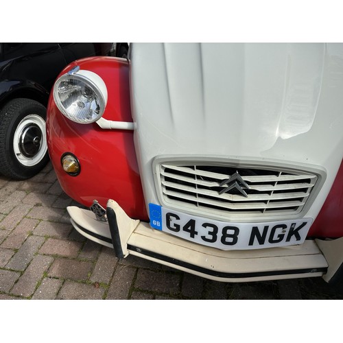 28 - 1990 Citroen 2CV6 Special
Registration number G438 NGK
Chassis number VF7AZKA00KA366225
Engine numbe...