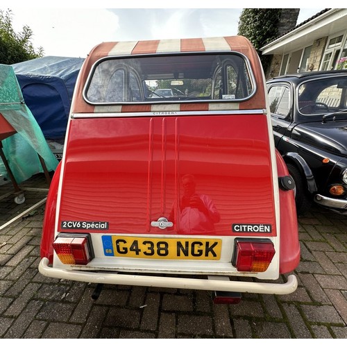 28 - 1990 Citroen 2CV6 Special
Registration number G438 NGK
Chassis number VF7AZKA00KA366225
Engine numbe...