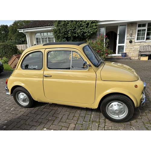 29 - 1973 Fiat 500F
Registration number EWV 227L
Chassis number 110F5125653
Engine number 126A5000
Mustar...