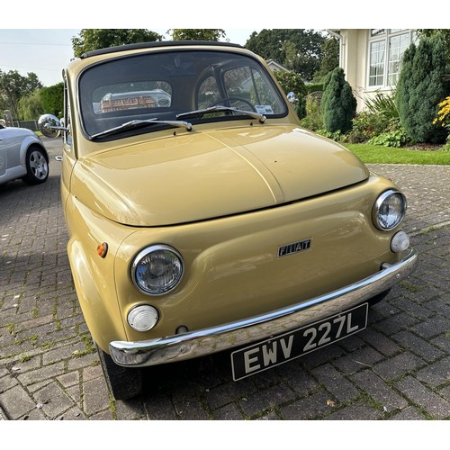 29 - 1973 Fiat 500F
Registration number EWV 227L
Chassis number 110F5125653
Engine number 126A5000
Mustar...