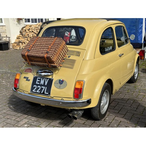 29 - 1973 Fiat 500F
Registration number EWV 227L
Chassis number 110F5125653
Engine number 126A5000
Mustar...