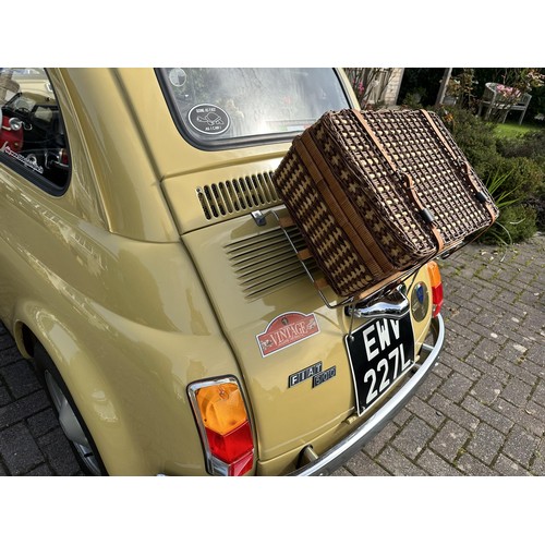 29 - 1973 Fiat 500F
Registration number EWV 227L
Chassis number 110F5125653
Engine number 126A5000
Mustar...