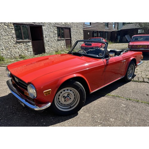 47 - 1975 Triumph TR6
Registration number HME 10N
Chassis number CR62970
Engine number CR004204HE
Red wit...