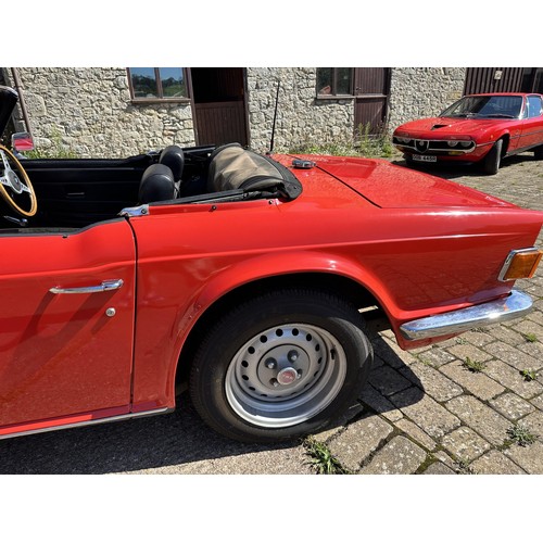 47 - 1975 Triumph TR6
Registration number HME 10N
Chassis number CR62970
Engine number CR004204HE
Red wit...