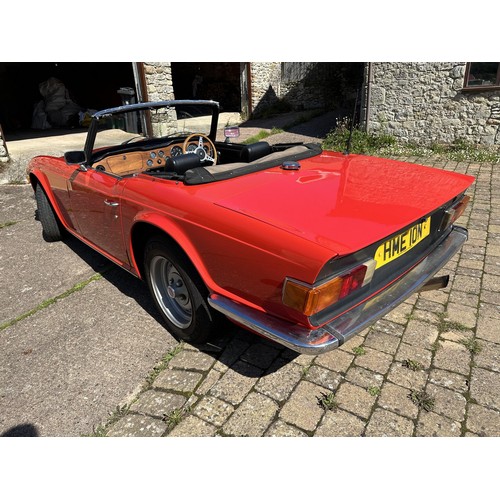 47 - 1975 Triumph TR6
Registration number HME 10N
Chassis number CR62970
Engine number CR004204HE
Red wit...