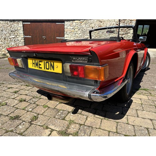 47 - 1975 Triumph TR6
Registration number HME 10N
Chassis number CR62970
Engine number CR004204HE
Red wit...