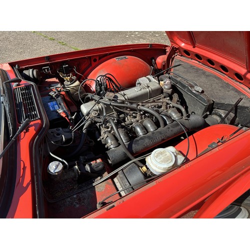 47 - 1975 Triumph TR6
Registration number HME 10N
Chassis number CR62970
Engine number CR004204HE
Red wit...