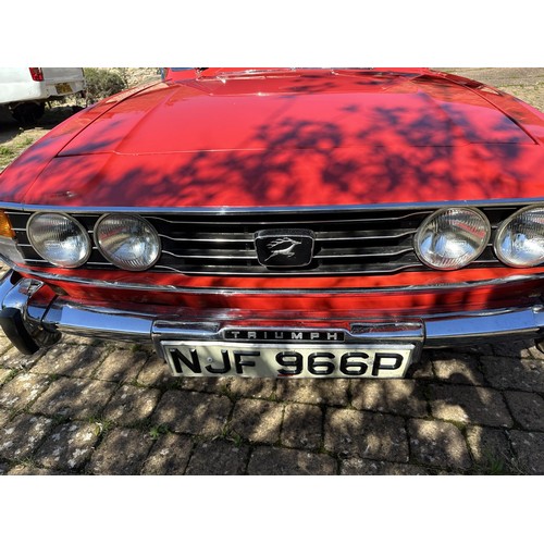 48 - 1976 Triumph Stag
Registration number NJF 966P
Chassis number LD413020
Engine number LF041276HE
Red ...