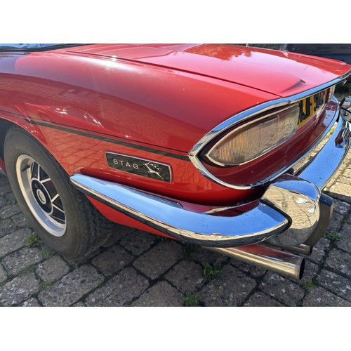 48 - 1976 Triumph Stag
Registration number NJF 966P
Chassis number LD413020
Engine number LF041276HE
Red ...