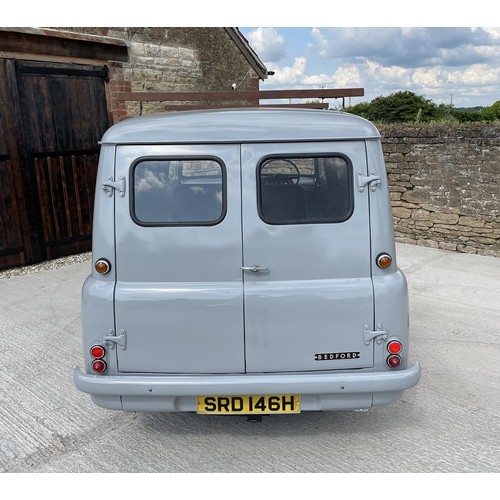 63 - 1969 Bedford CA Van
Registration number SRD 146H
Chassis number 865709V831889
Grey with a red interi... 