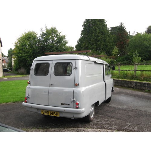 63 - 1969 Bedford CA Van
Registration number SRD 146H
Chassis number 865709V831889
Grey with a red interi... 