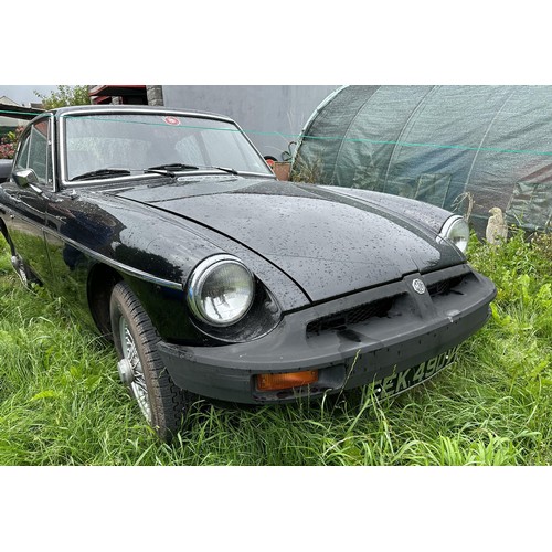 65 - 1979 MG B GT
Registration number EEK 490V
Chassis number GHD5-496828G
Engine number -31920
Black wit... 