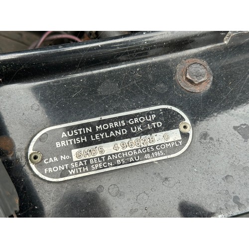 65 - 1979 MG B GT
Registration number EEK 490V
Chassis number GHD5-496828G
Engine number -31920
Black wit... 