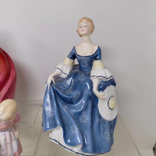 1538 - A Royal Doulton figure, Giselle, and ten other Royal Doulton figures (box)