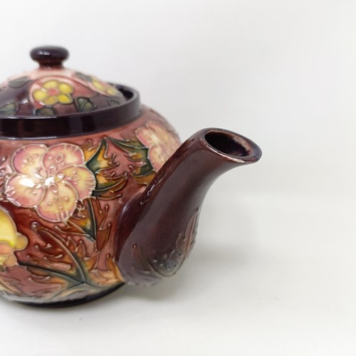 1558 - A Moorcroft pottery teapot, 15 cm high