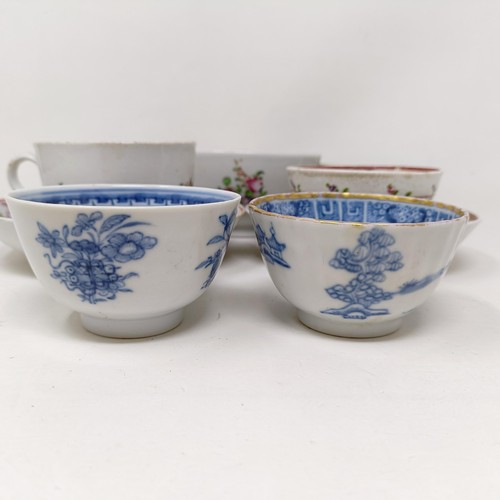 1560 - A 19th century tea bowl and saucer, a cup and saucer, and four other tea bowls (9)