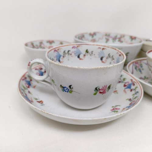 1560 - A 19th century tea bowl and saucer, a cup and saucer, and four other tea bowls (9)