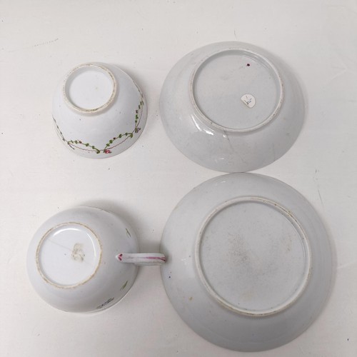 1560 - A 19th century tea bowl and saucer, a cup and saucer, and four other tea bowls (9)