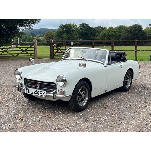 55 - 1972 MG Midget
Registration number YLJ 442K
1275 cc engine
Glacier white with a navy blue interior
P...