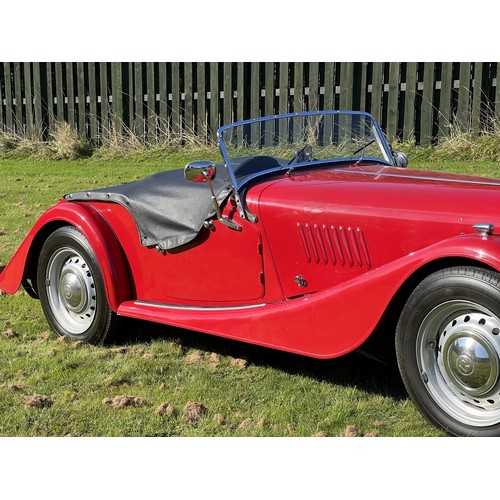 13 - 1958 Morgan 4/4
Registration number UH0 183
Chassis number A357
Engine number 391074
Wrexham red wit...