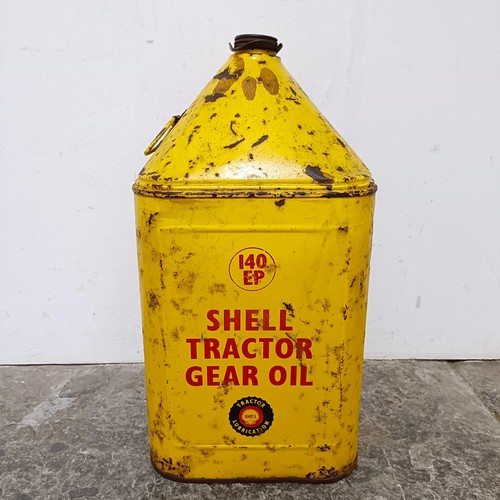 1227 - A Shell Tractor Gear Oil can, 54 cm high