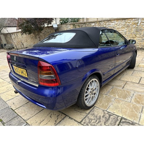 36 - 2003 Vauxhall Astra Convertible Special Edition 100 1.8 16V
Registration number HJ03 AKZ
Blue with a...