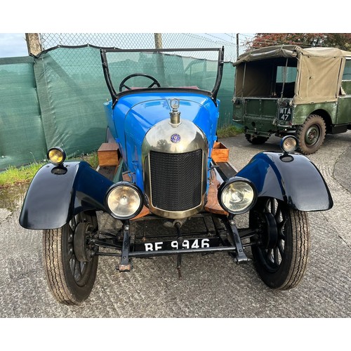 27 - 1925 Bullnose Morris
Registration number BF 9946
Blue and black with a red interior
The previous own...