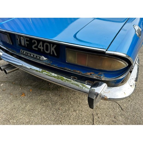 7 - 1971 Triumph Stag
Registration number YWF 240K
Chassis number LD26070
Engine number 11A0146287
Tahit...