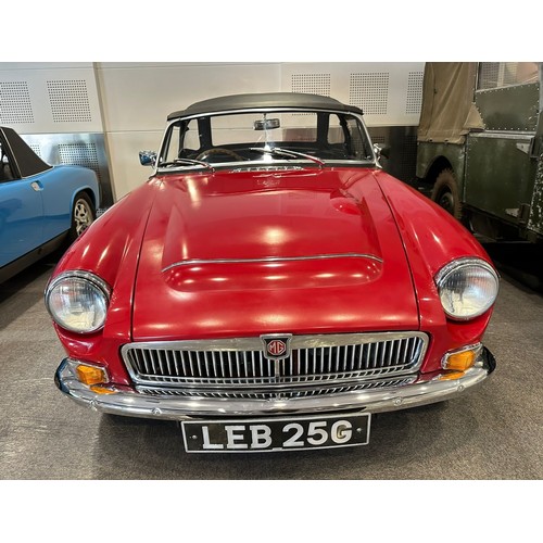 1968 MG C Downton Roadster Registration number LEB 25G Tartan red with ...