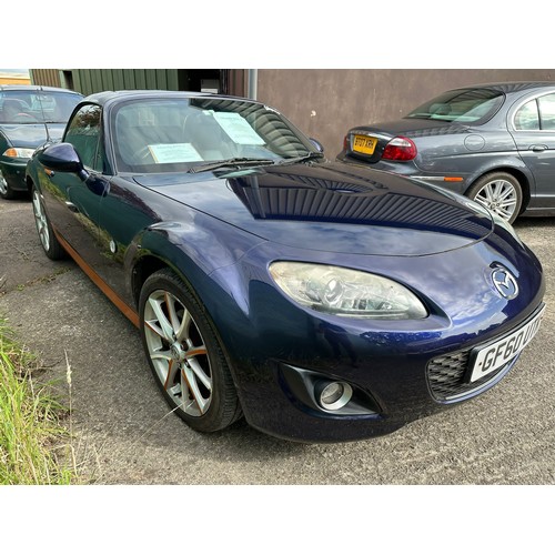 16A - 2010 Mazda MX5 N6 Series 2
Registration number GF60 UTK
Blue
6 speed
Power hardtop
Bose sound 
Bough...