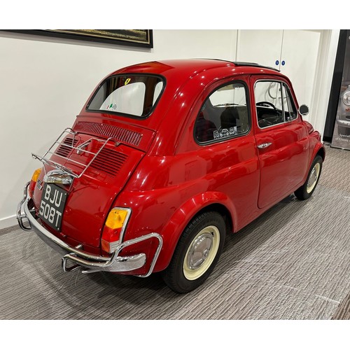 15 - 1972 Fiat 500L
Registration number BJU 508T
Ferrari red
Affectionately known as Belle
Few original f...