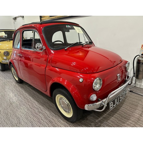 15 - 1972 Fiat 500L
Registration number BJU 508T
Ferrari red
Affectionately known as Belle
Few original f...