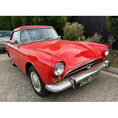 61 - 1964 Sunbeam Alpine
Registration number CPE 264B
Red with a black interior
Long term family ownershi... 