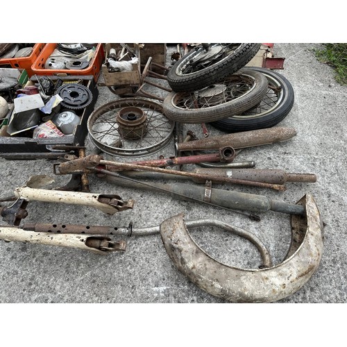 52 - A large quantity of motorcycle spares...