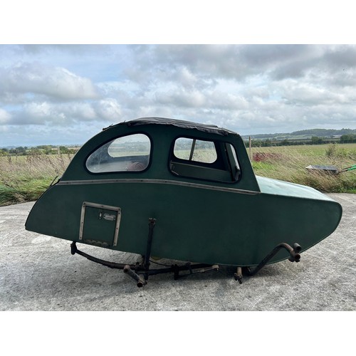 56 - A sidecar chassis and body, previously fitted to a Sunbeam S7...