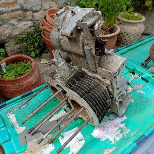 Several boxes of assorted motorcycle spares, consisting primarily of ...