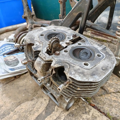 A collection of parts for a Honda CB450 K0 Black Bomber, including ...