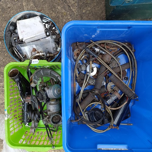 A collection of parts for a Honda CB450 K0 Black Bomber, including ...