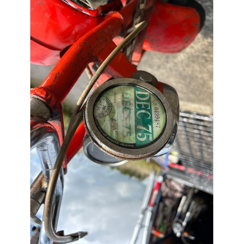 107 - 1966 Honda CZ100 monkey bike
Being sold without reserve
Registration number JNL 54D
Frame number 500... 